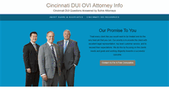 Desktop Screenshot of cincinnati-dui-info.com