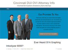 Tablet Screenshot of cincinnati-dui-info.com